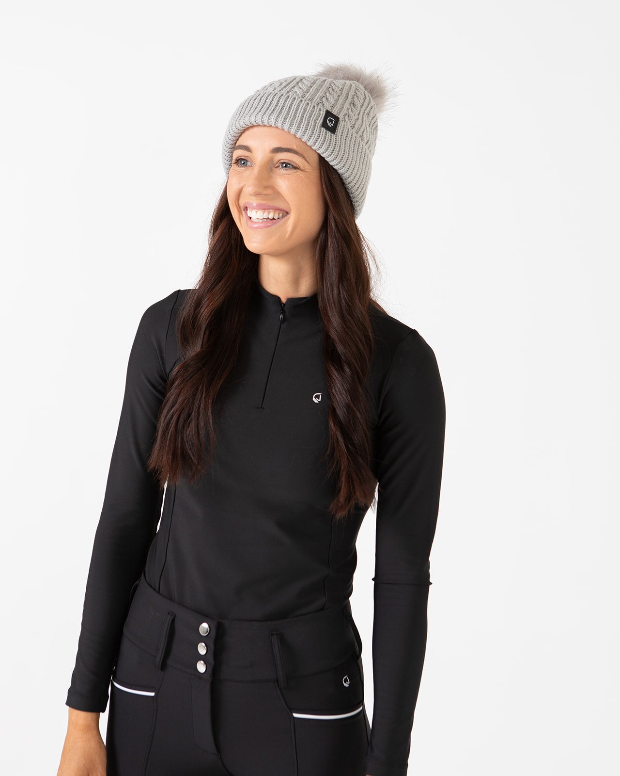 Pom Pom Beanie - Grey