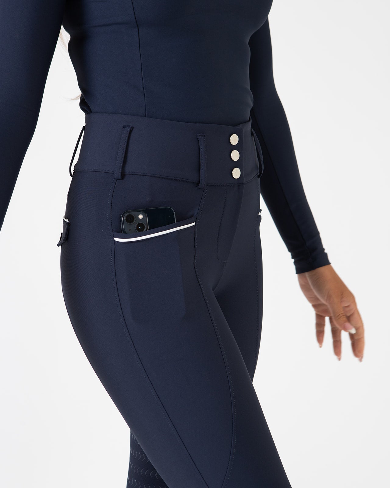 Pro Tech Hybrid Breeches - Navy