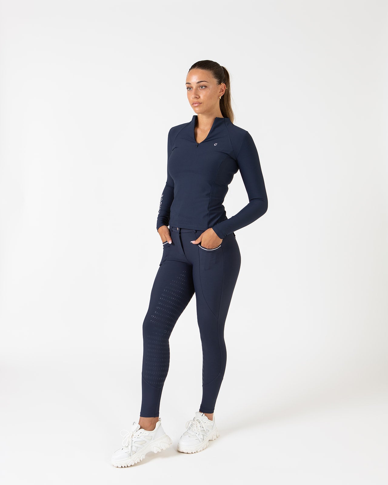 Pro Tech Hybrid Breeches - Navy