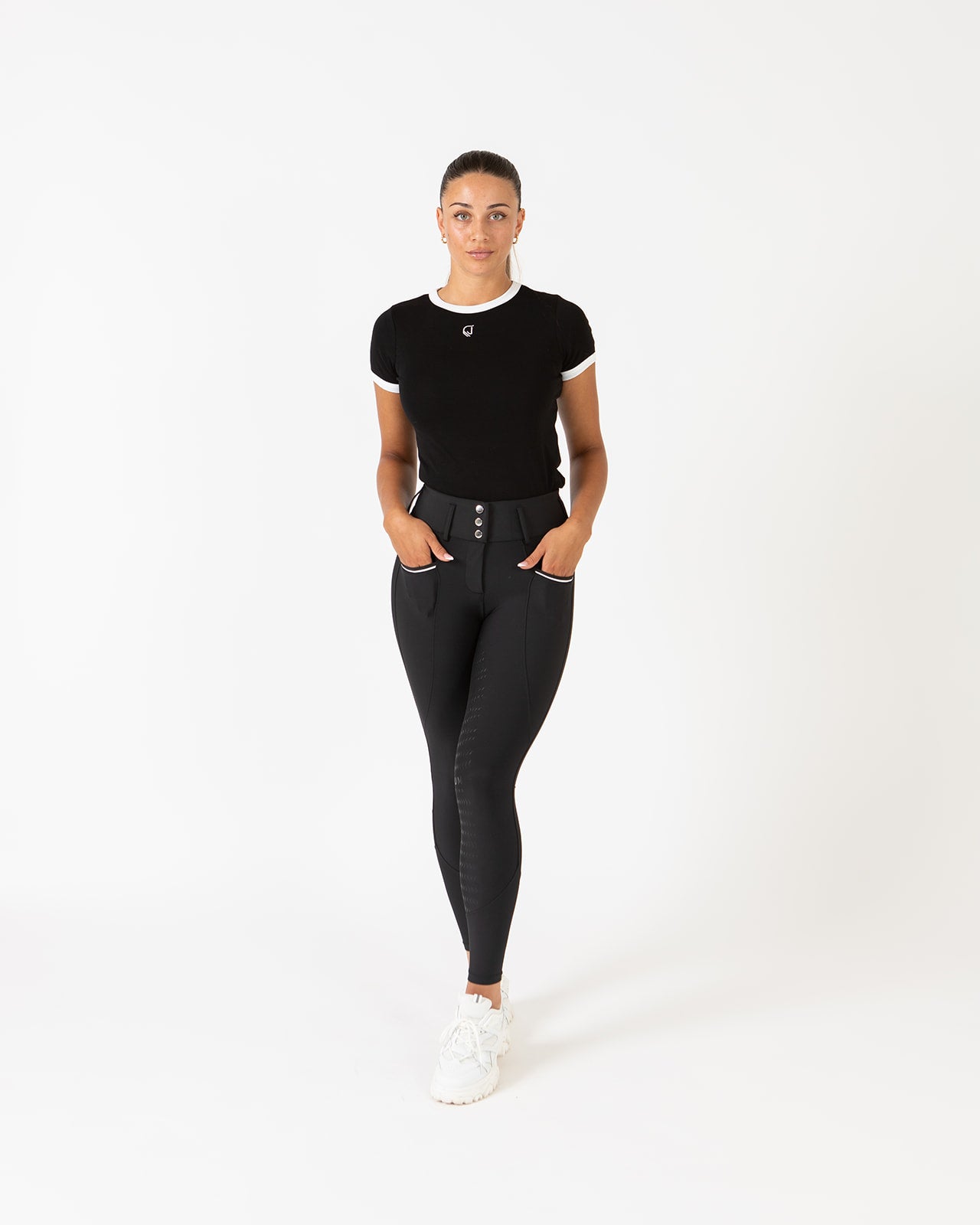 Contrast Tee - Black/White