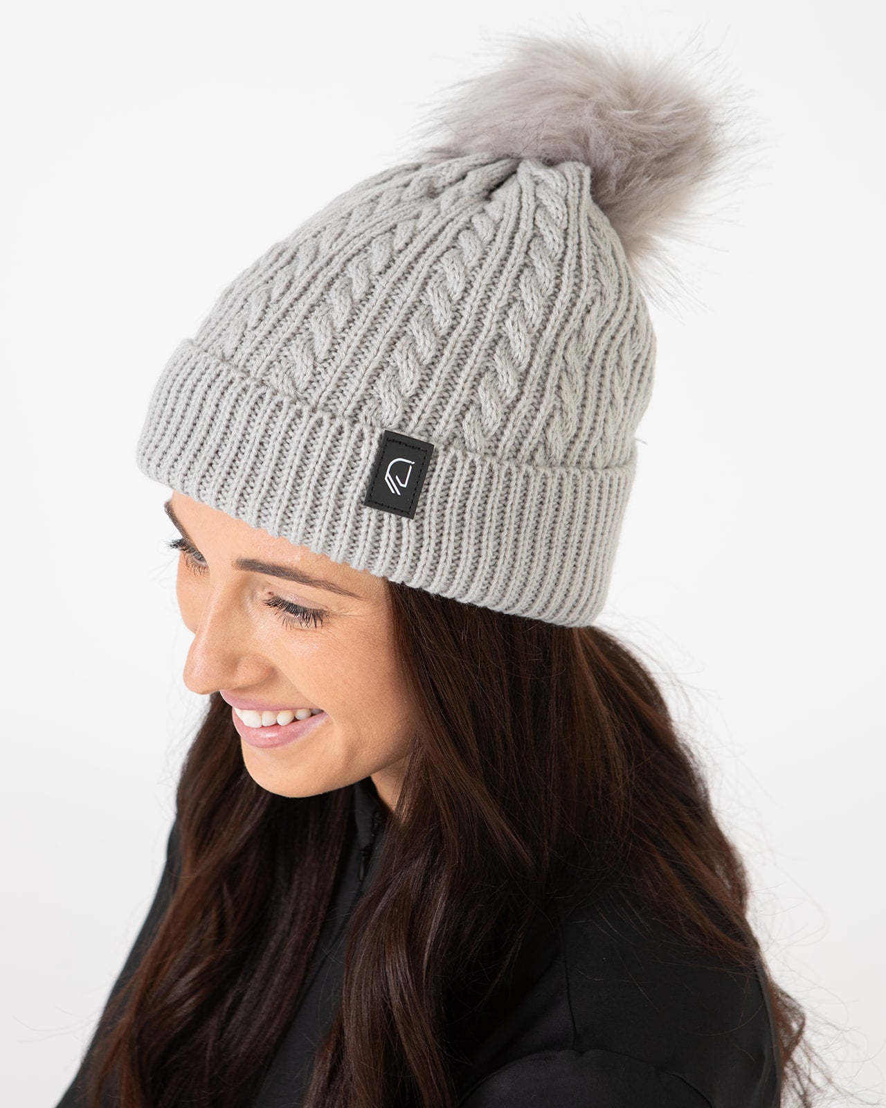 Pom Pom Beanie - Grey