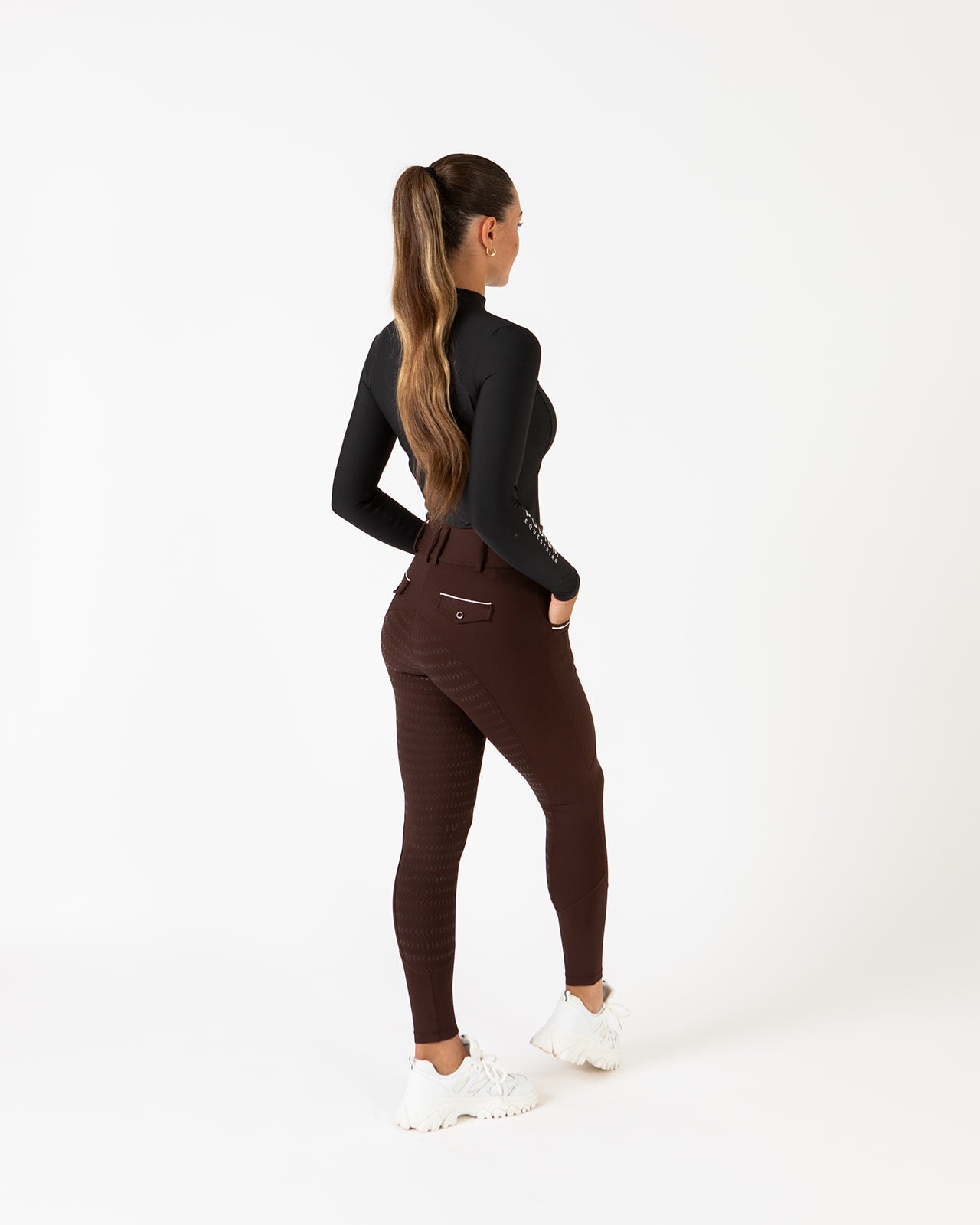 Pro Tech Hybrid Breeches - Chocolate Brown
