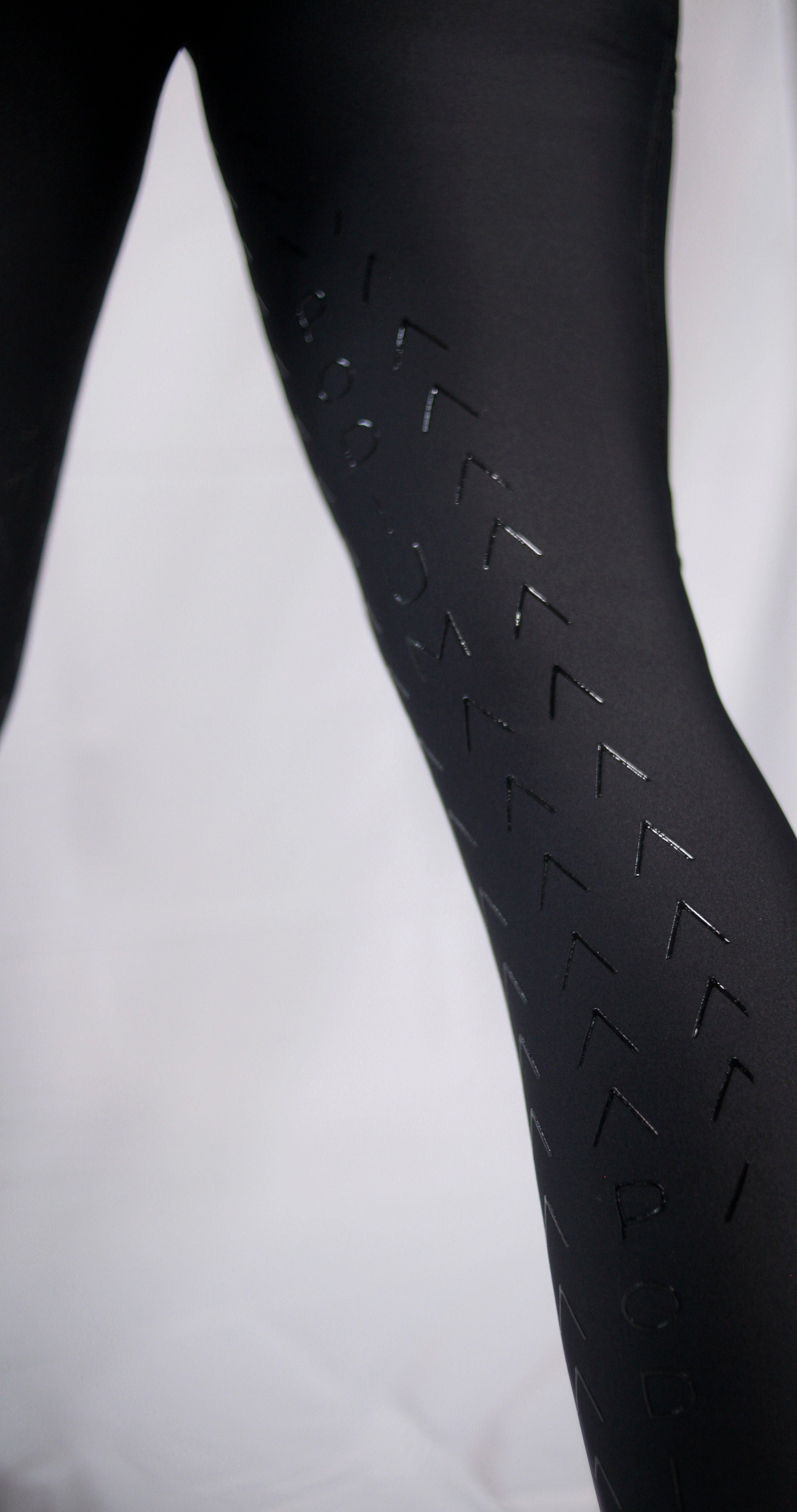 High Performance Horse Riding Tights with Pockets - Black