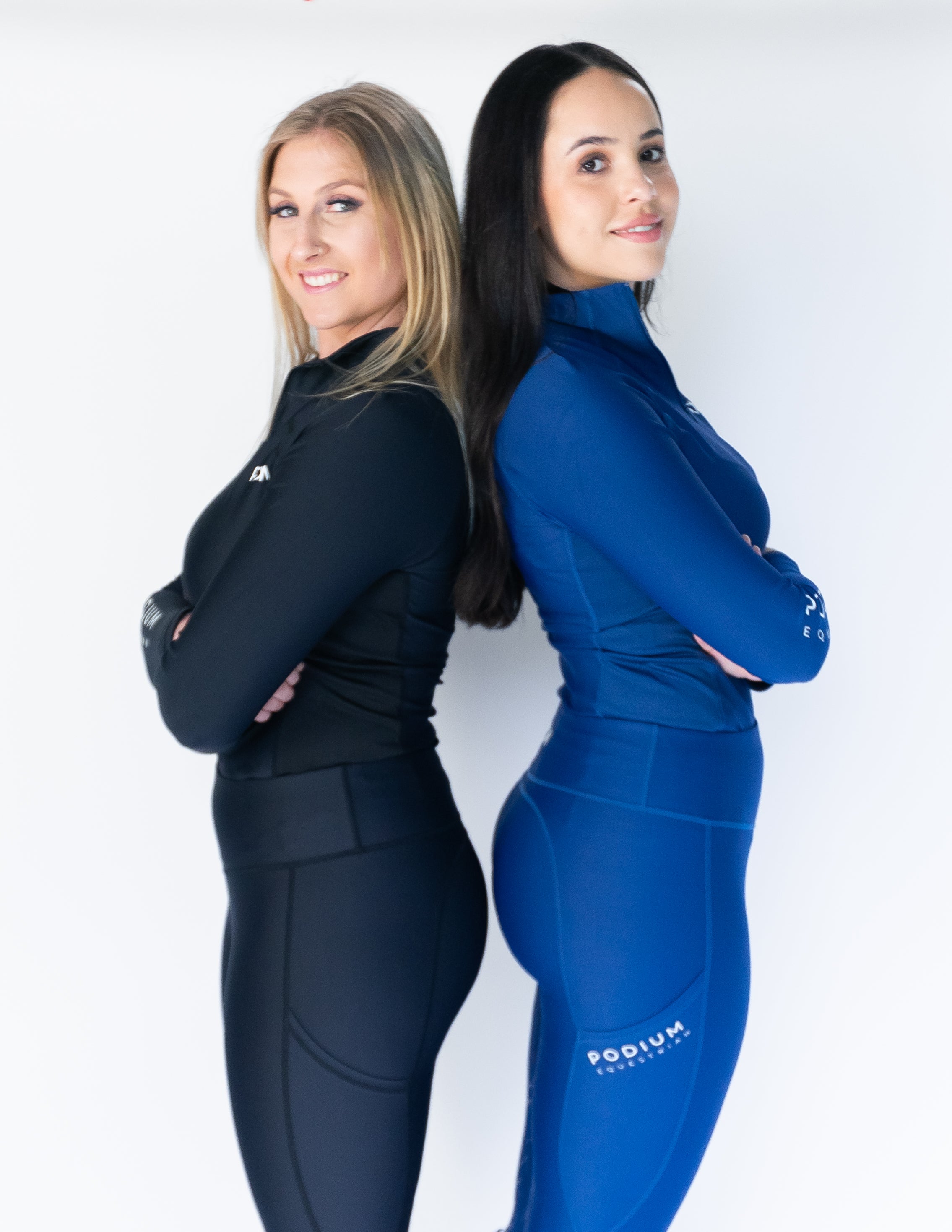High Performance Horse Riding Tights with Pockets - Blue